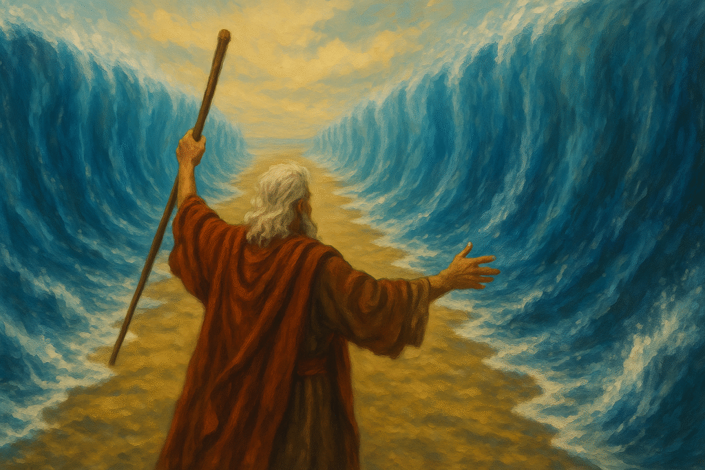 Moses and the red sea